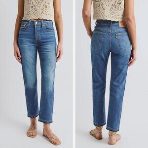 Levis Wedgie Straight W29 L28 Raw Hem Ankle Jeans